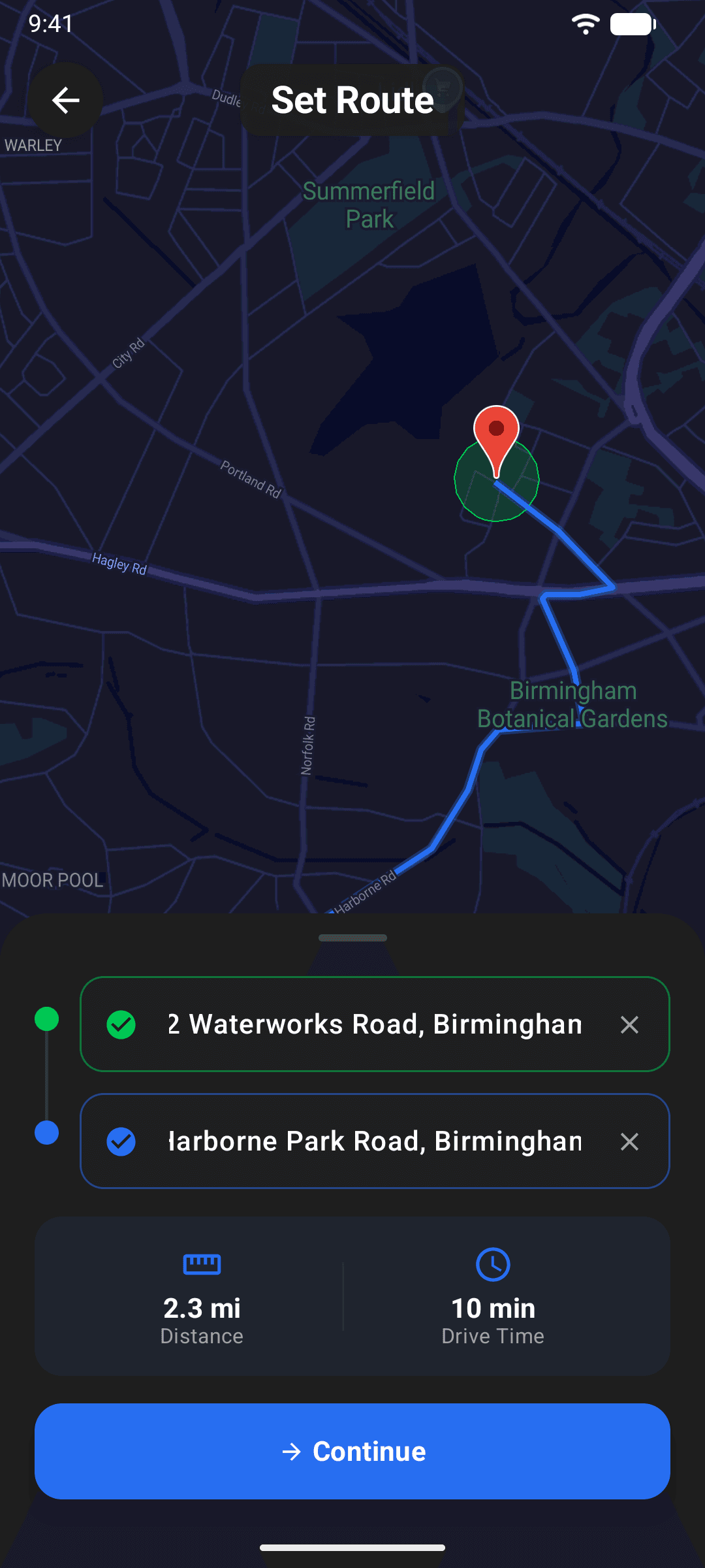 App screen for step 01: Post your job